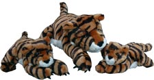 Stuffed Tiger Family
